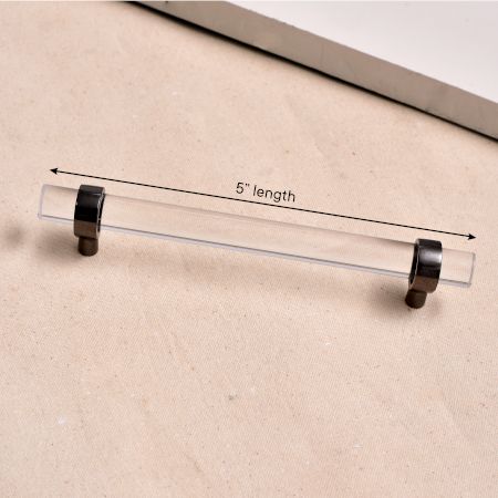 Adjustable Hardware Pulls Acrylic Door Handles (5 Inch)